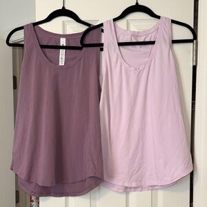 Lululemon Love Tanks - pink and purple - size 8/10
